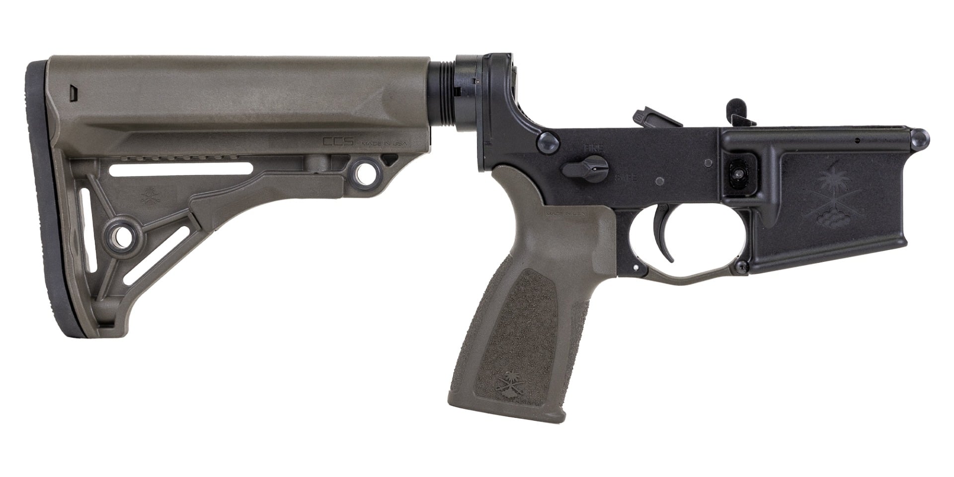 Palmetto State Armory Sabre-15 Forged AR-15 Complete Lower with ODG Stock/Grip