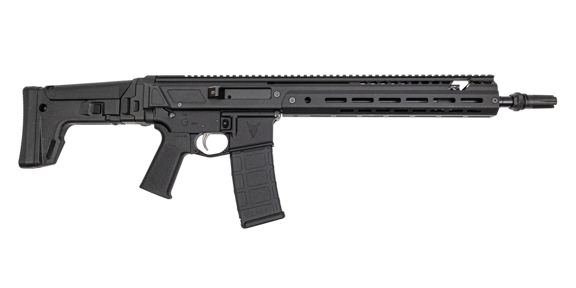 PSA 14.5" JAKL Rifle Length 5.56 1:7 Nitride AAC Flash Hider MOE SL EPT F5 Stock Rifle, Black