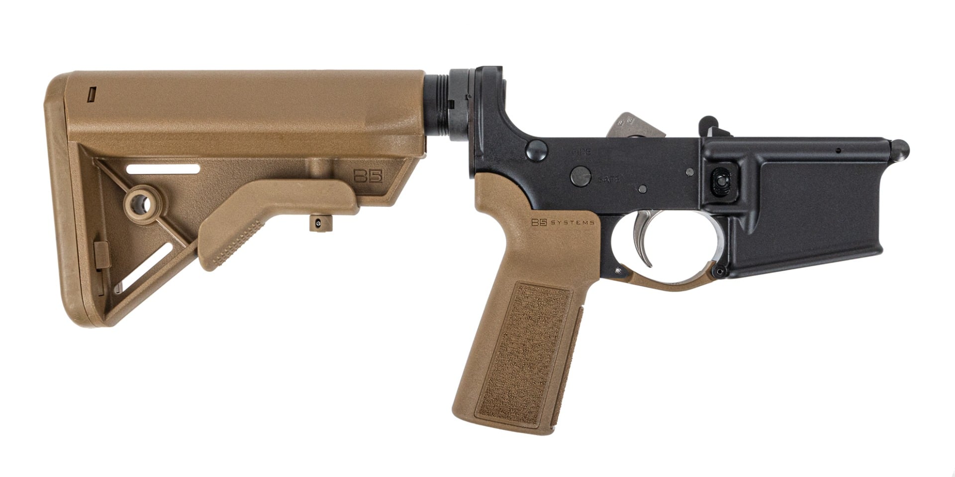 PSA AR15 Complete Lower B5 EPT Bravo Stock, Coyote