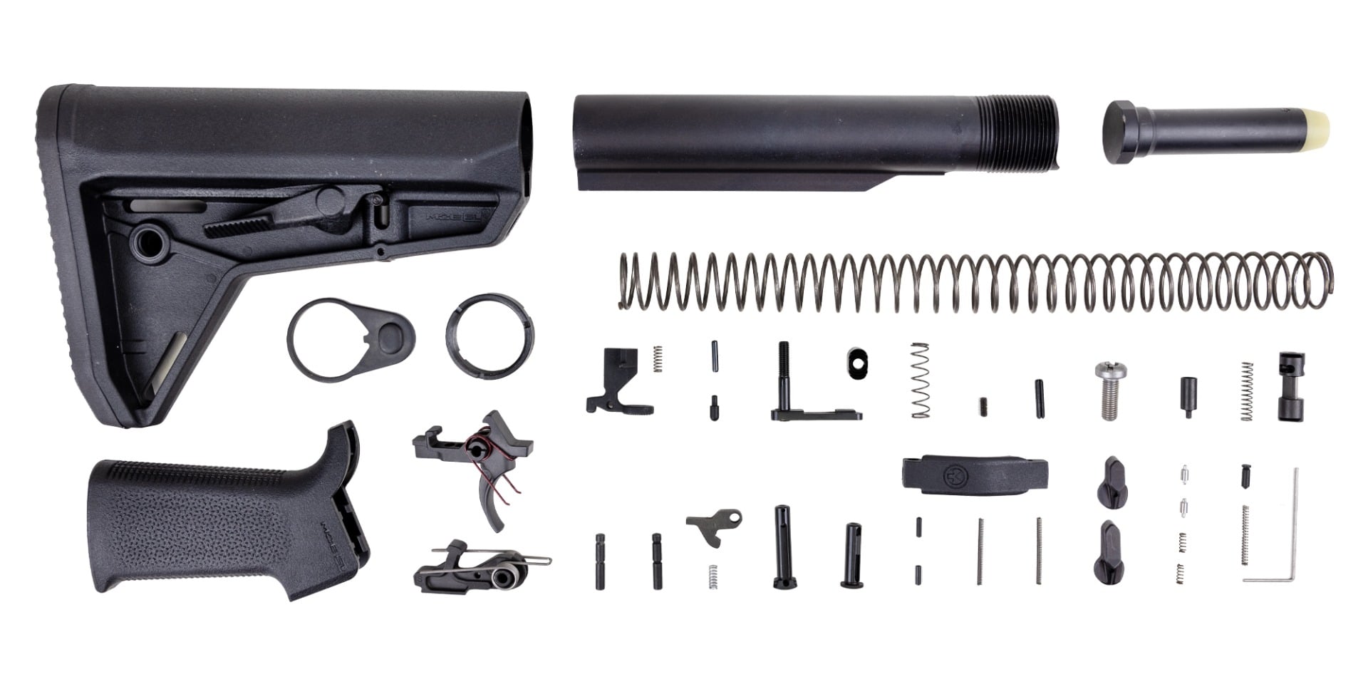 Palmetto State Armory Sabre-15 Lower Build Kit MOE SL Stock & Grip Mil-Spec Black