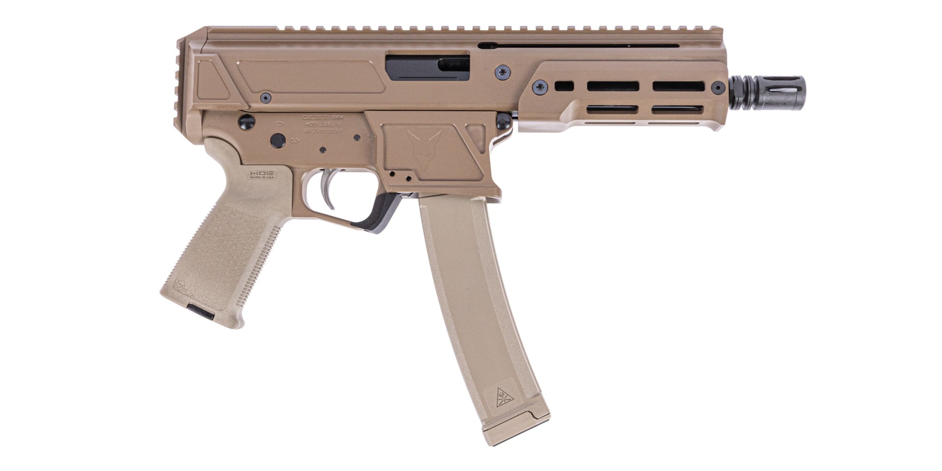 Palmetto State Armory PSA JAKL 9mm Upper AR-9 6.5 Inch FDE