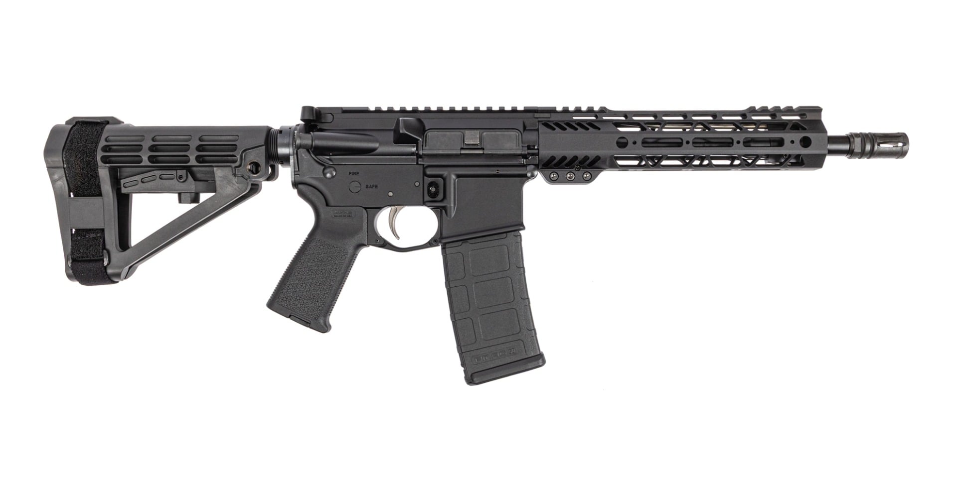 Palmetto State Armory PSA 10.5 Inch Carbine-Length 5.56 NATO Nitride Upper with 9 Inch Lightweight M-LOK Rail SBA4 Pistol