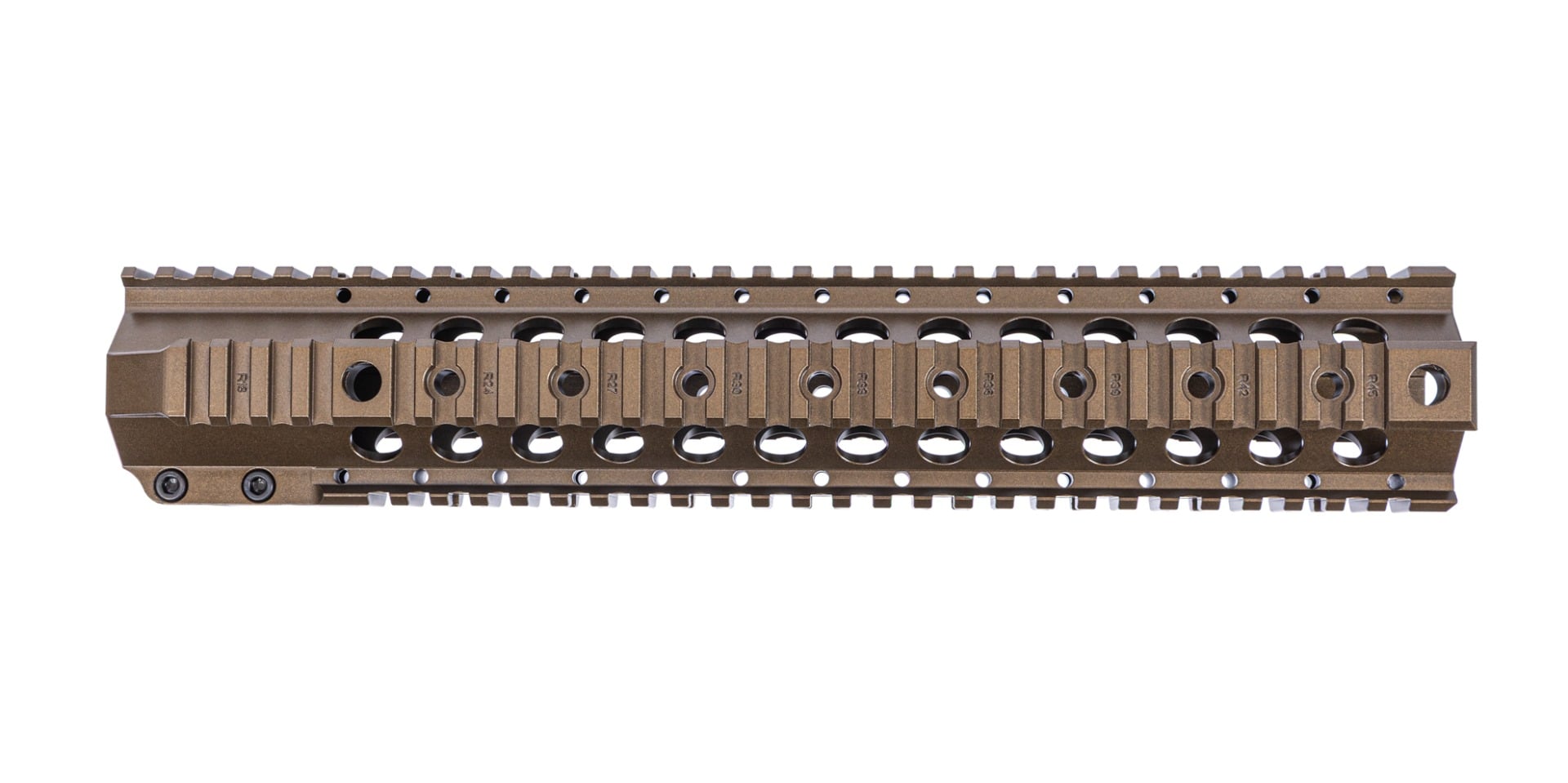 PSA Sabre-15 13in Quad Rail Handguard 12/3/6/9 Burnt Bronze