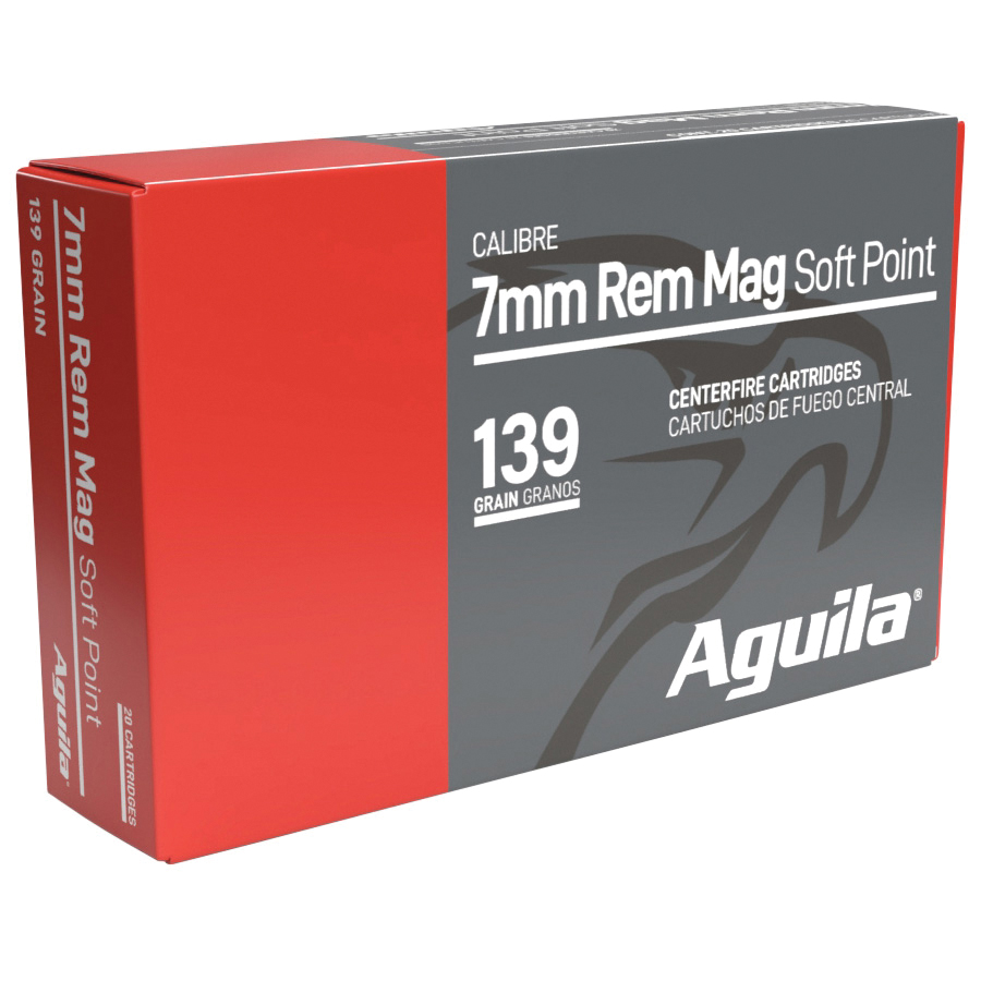 Aguila 7mm Remington Magnum 139gr BTSP Rifle Ammunition 20 Rounds 80591AG