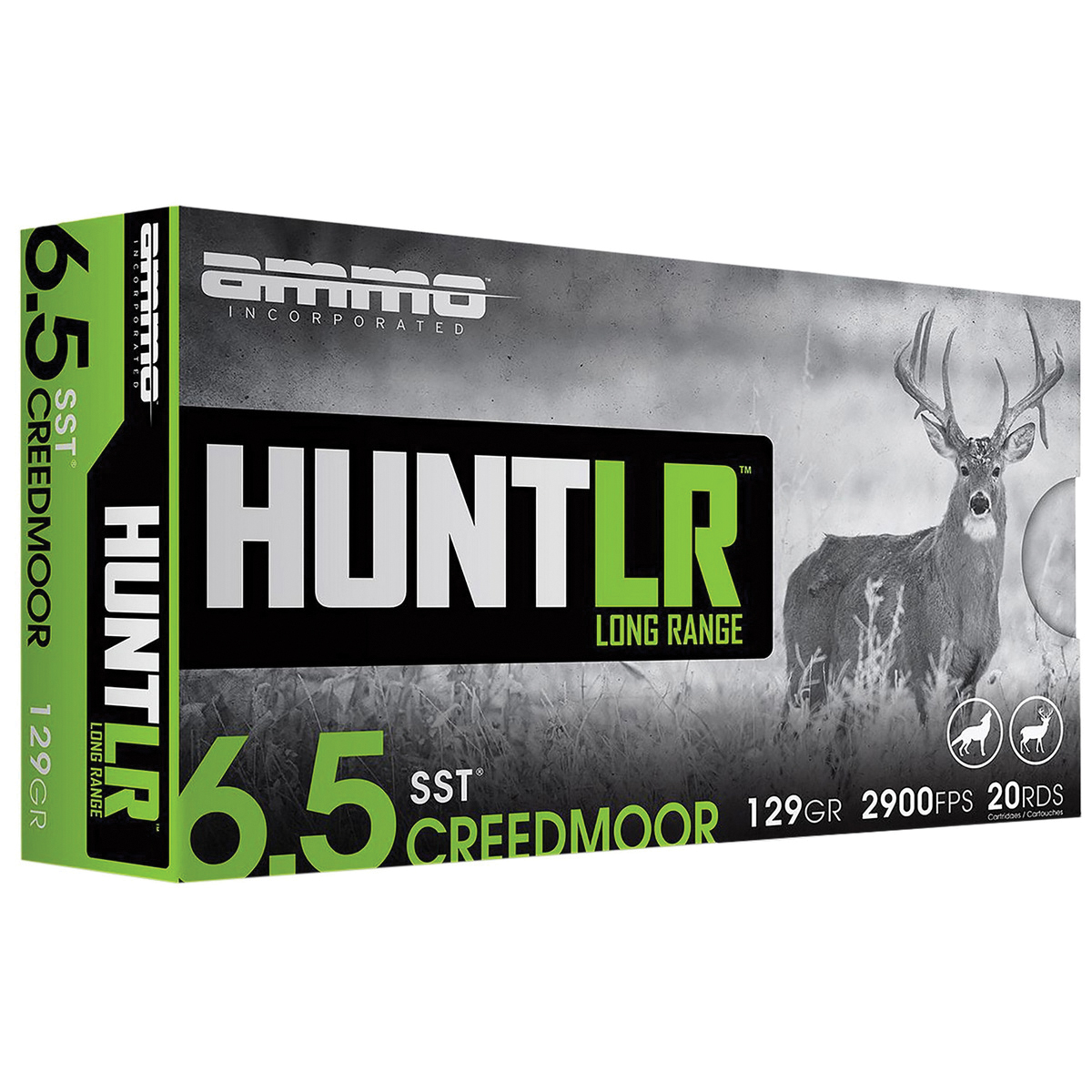 Ammo Inc Hunt Long Range 6.5 Creedmoor 129gr SST Rifle Ammo