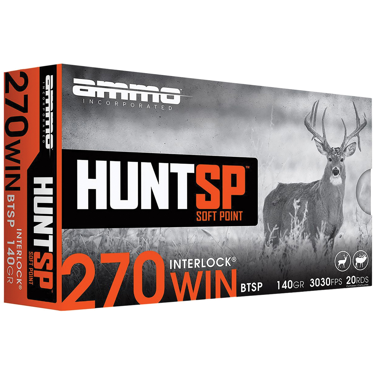 Ammo Inc Hunt .270 Winchester 140 gr SP Rifle Ammo 20 Rounds