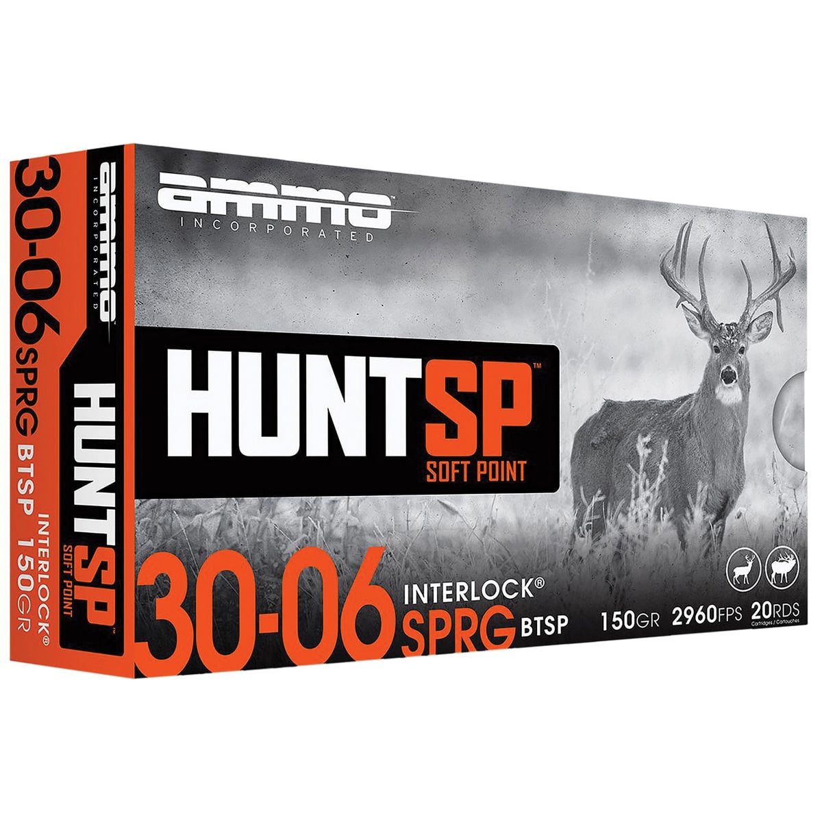 Ammo Inc Hunt 30-06 Springfield 150gr SP Rifle Ammunition