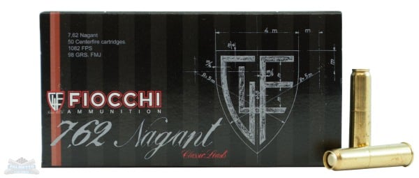 Fiocchi Nagant 7.62mm FMJ 97gr 50 Rounds 762A