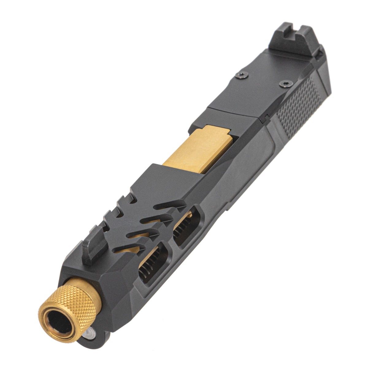 PSA Dagger SW6 RMR Slide Assembly w/ TiN Threaded Barrel - Black