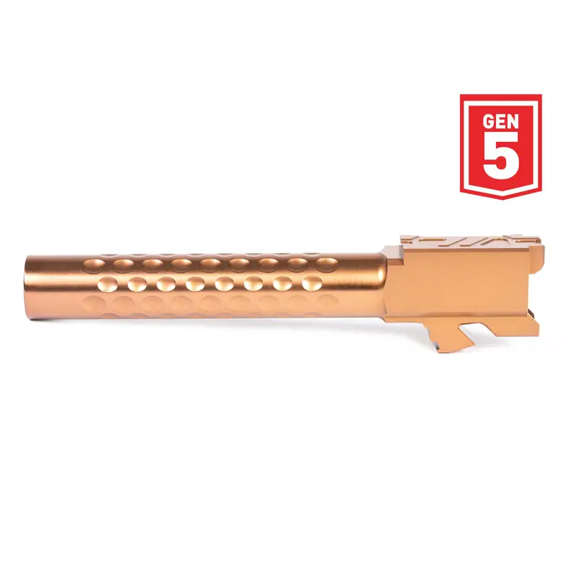 ZEV Optimized Match Barrel Glock 17 Gen 5 (9mm) Bronze Finish